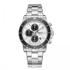 Alexandre Christie AC 6141 Silver White Black Man Limited Edition 25th Anniversary XXMSSSLBA